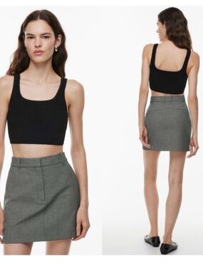 Excellent condition Aritzia Babaton Sculpt Knit Bustier Tank Black XS